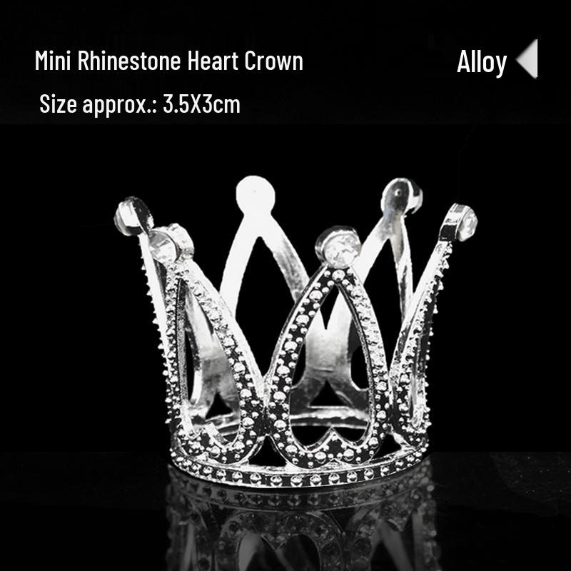 Queen Crown Cake Topper for Adults & Children - Gypsophila Pearl Birthday Decoration