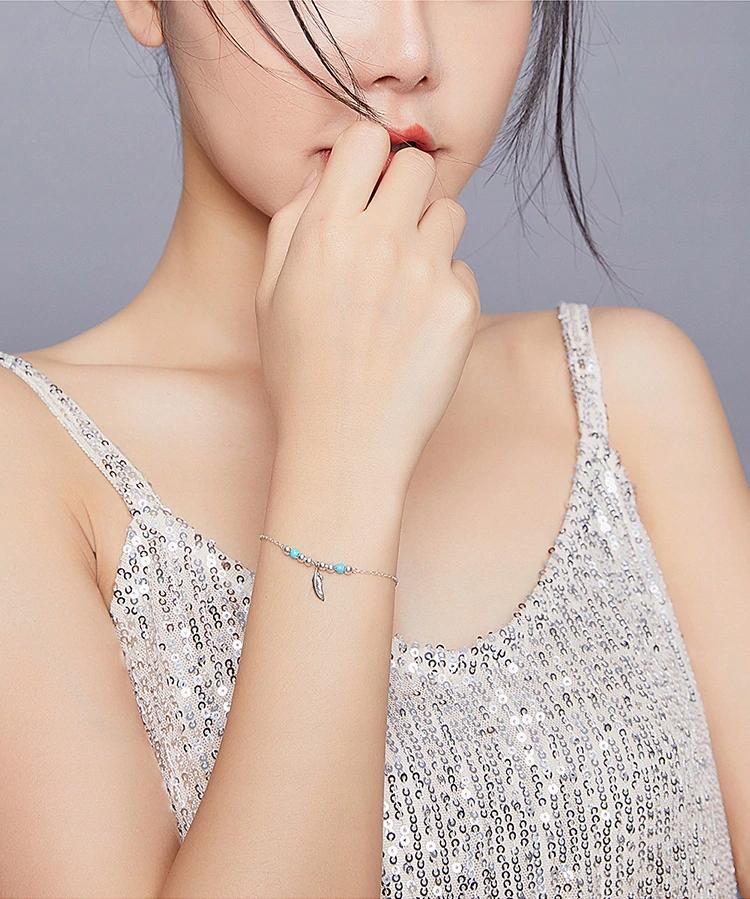 Celebrity Bracelet Feather Silver S925
