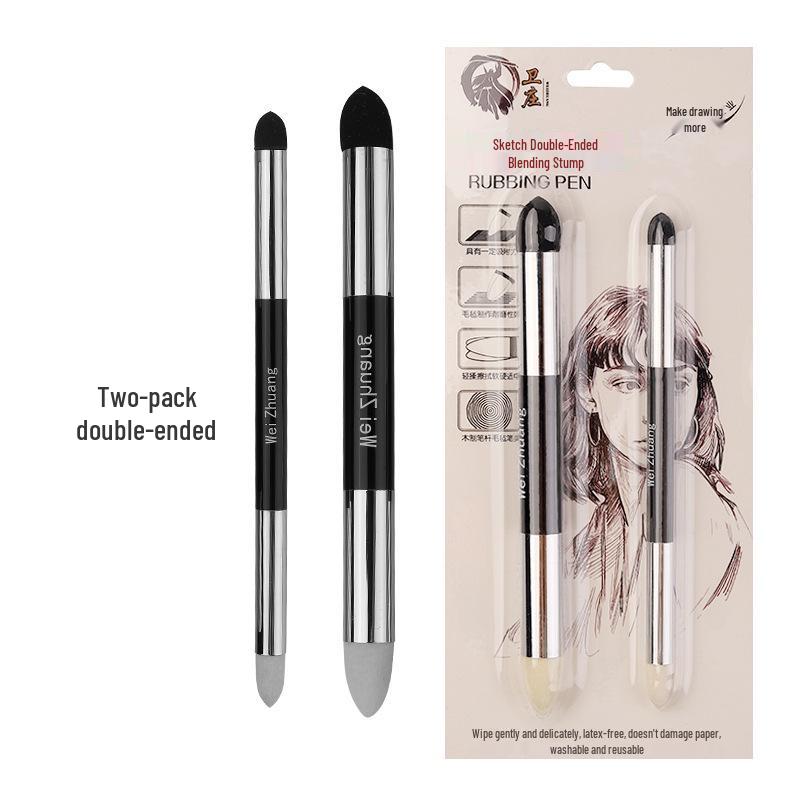 Wei Zhuang Grey Face Pencil Sponge: Soft Blending Tool for Art Students and Still Life Artists.