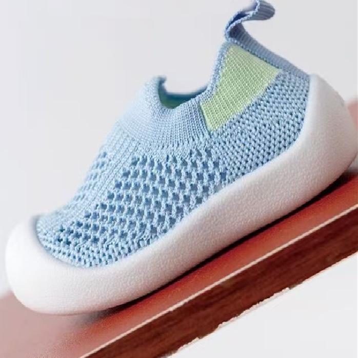 Summer Baby Walking Shoes: Soft Sole, Non-Slip Mesh, Breathable.