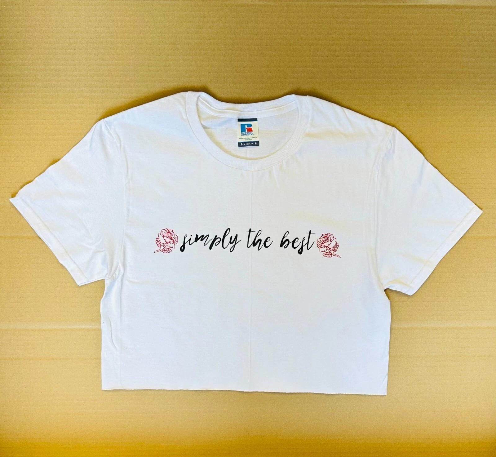 Simply the best cropped top shirt M