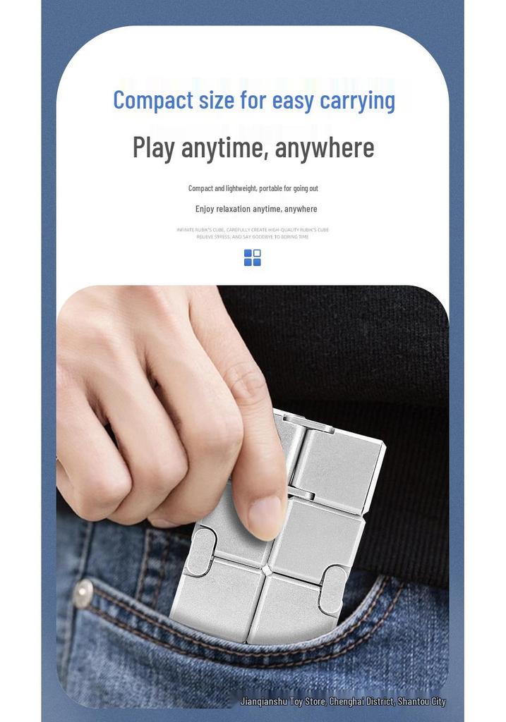 Versatile 2x2 Infinite Flip Rubik's Cube: Creative Decompression Toy