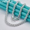 925 Sterling Silver Keel Chain Necklace Fashion Charm Jewelry MN318