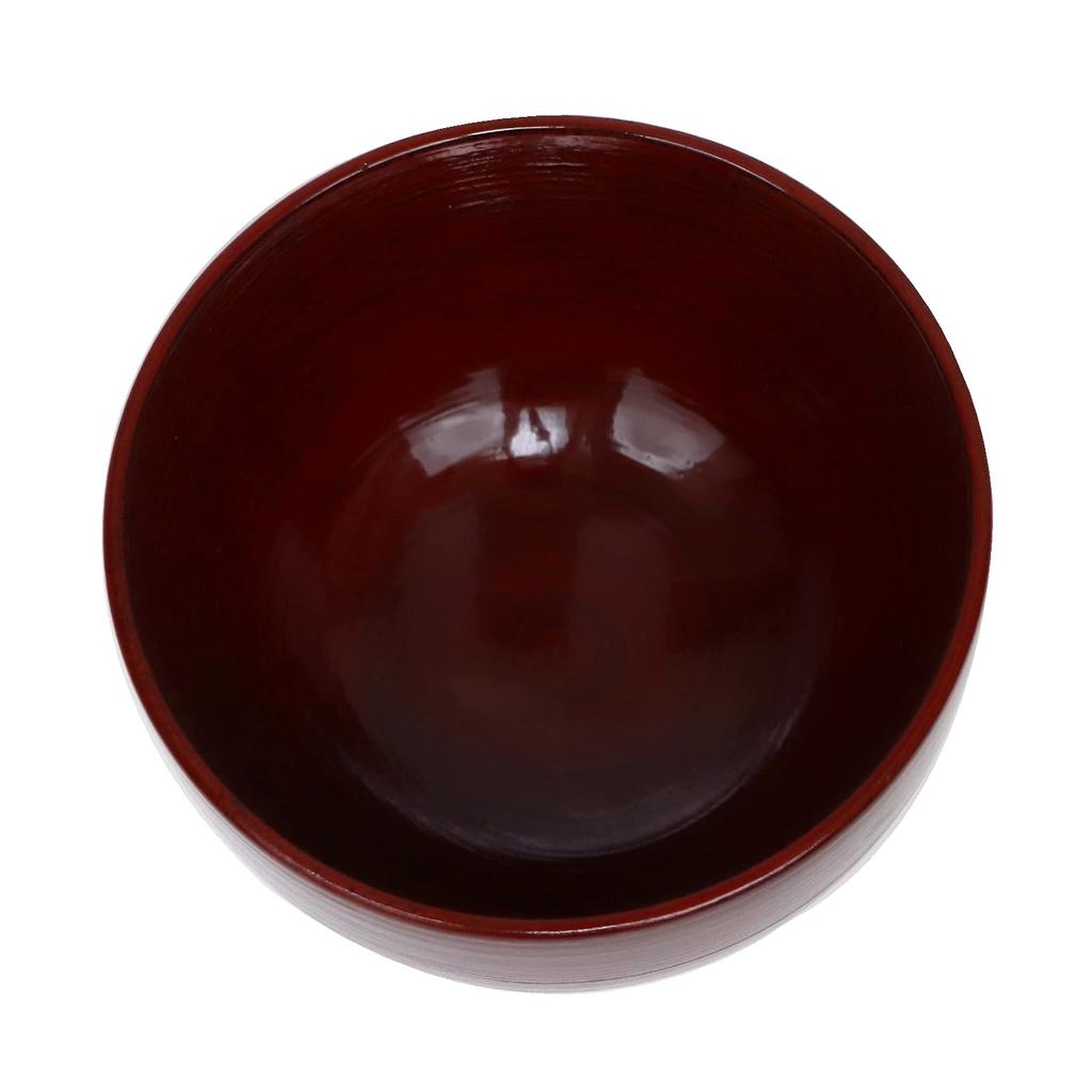 Osaka Choseido Wooden Soup Yamanaka Lacquer Dishwasher-Safe Bowl, Lacquer, 10.5cm Diameter, 250ml, Sabi-Negoro