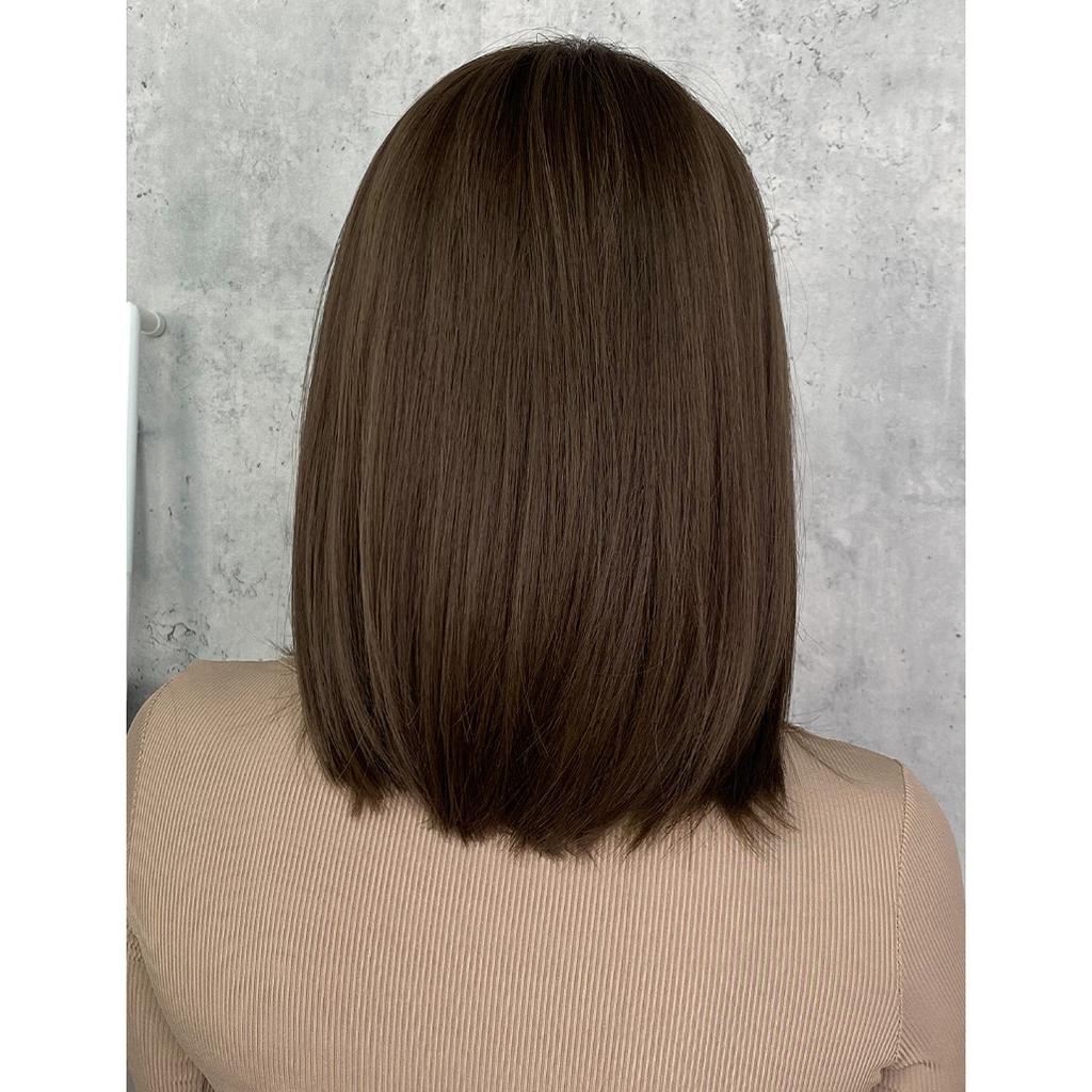 Parrucca A Caschetto Con Frangia In Pizzo Di Capelli Veri 13x4 - Foto 12