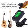 Professional Clip-On 360 Degree Acoustic Guitar Tuner LCD Screen Electric Digital Tuner For Acoustic Guitar Ukulele Accessories