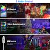 Smart Fairy Lights LED String Lights APP Remote Control DIY Color Changing Music Sync Timer for Valentines Day Party Decoration