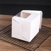 WTEMPO 10PCS Transparent Window Mug Boxes Mugs Gift Boxes Mugs White Paper Packaging Boxes Birthday Wedding Creative DIY Graffitable Gift Boxes