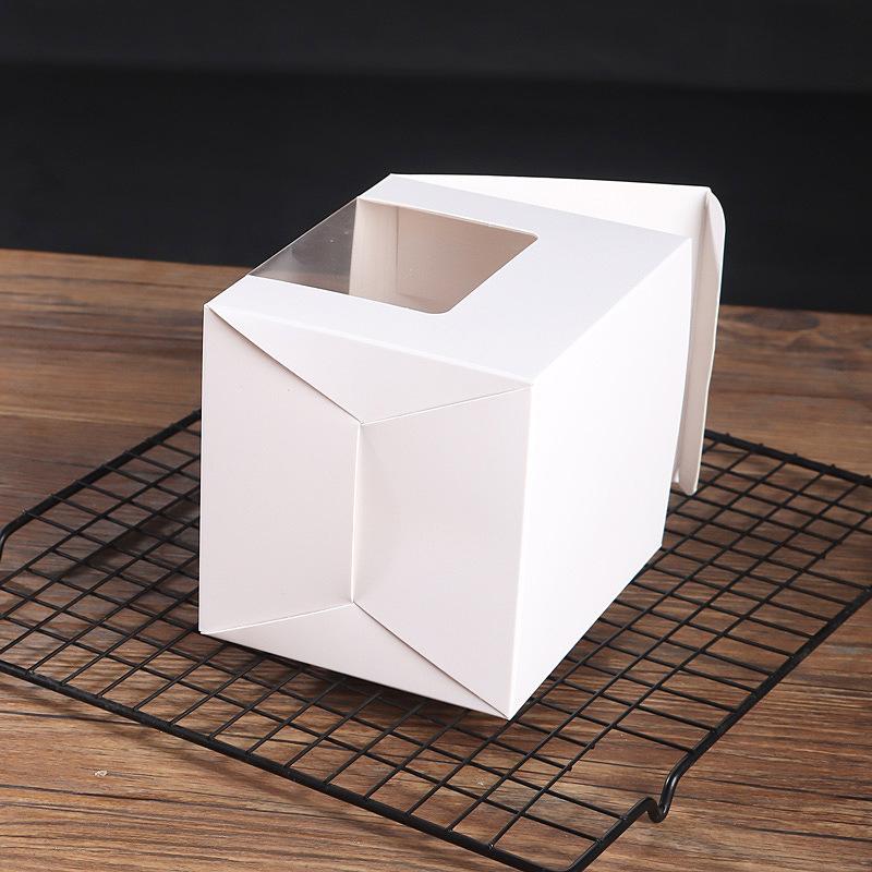 WTEMPO 10PCS Transparent Window Mug Boxes Mugs Gift Boxes Mugs White Paper Packaging Boxes Birthday Wedding Creative DIY Graffitable Gift Boxes
