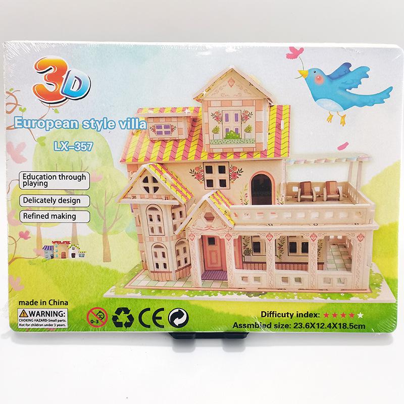 Boonie Bears 3D Forest Cabin Jigsaw Puzzle – Educational Wooden Model Toy