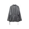 LESS 2024 Winter Loose Faux Leather Lapel Jacket