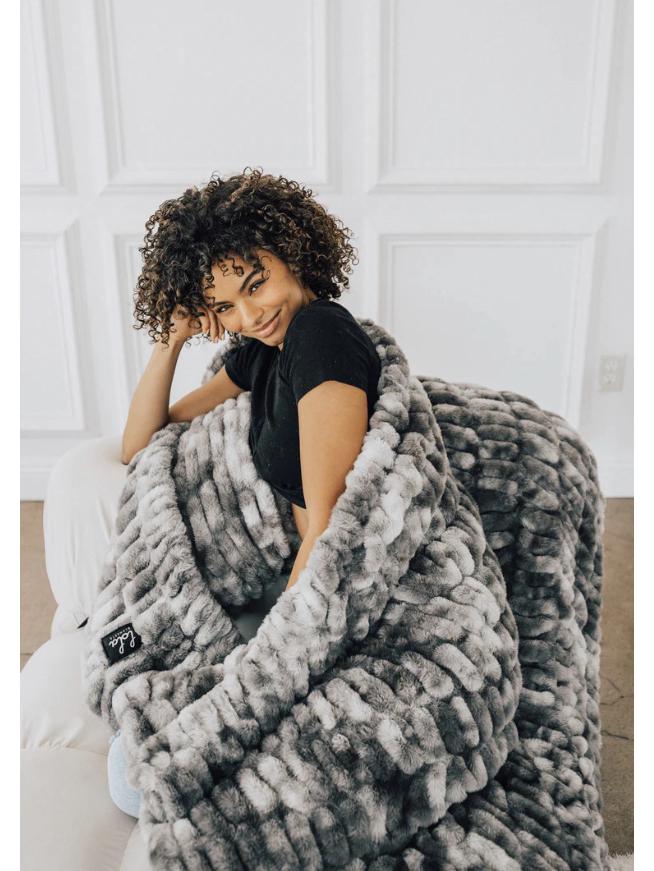 New Style Tie-Dye Spandex Elastic Rabbit Fur Blanket for Autumn and Winter - Thick, Warm, Soft