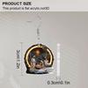 2D Flat Christmas Earrings Acrylic Pendant Earrings with Nativity Scene Pattern Christmas Accessories Gifts