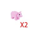 MOC Building Blocks Mini Bricks City Animal Zoo Fram Owl Goat Swan Pig Tortoise Rabbit Chicken Duck Accessories DIY Toys Gifts