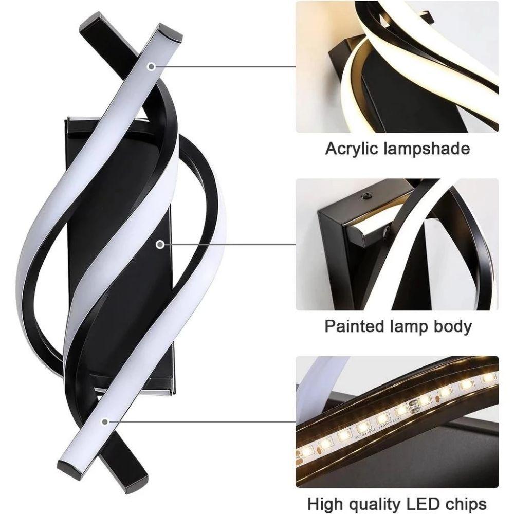 Water Ripple LED Wall Light Rotatable Wall Sconce Lamp Creative Minimalist Wall Lamp  Hotel