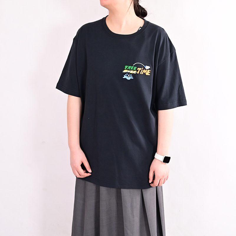 Converse SUMMER FISHING T Shirt Unisex Black 10027222-A03