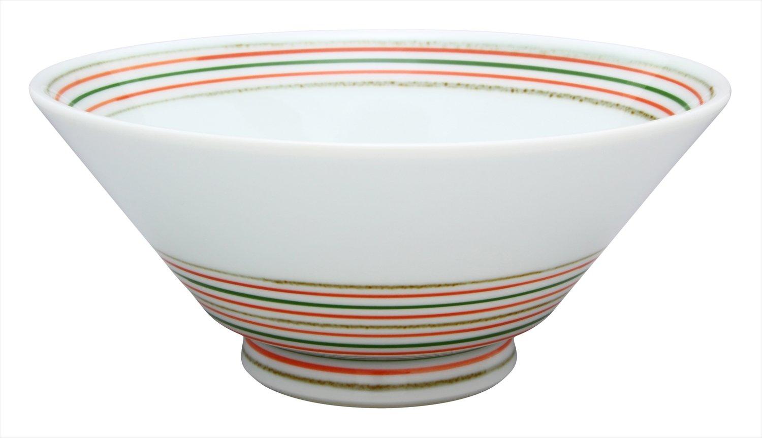 

Hasami red rice bowl ware, Sen emon kiln, Koma-suji pattern, красный