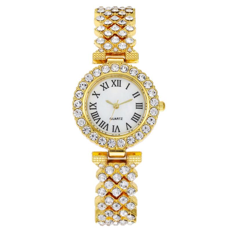 Fashion Roman Diamond Women's Watch Women's Watch Quartz Watch Bracelet Women's Watch