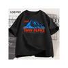 Twin Peaks T Shirt Unisex Clothing Harajuku Cotton Short Sleeve Round Neck Tees Streetwear Loose Soft Vintage T-shirt Clothes