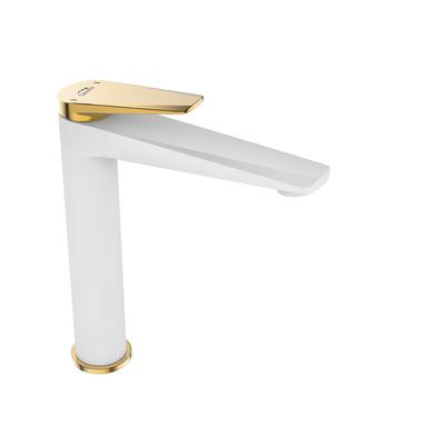 Stand-Waschtischarmatur Weiß Gold