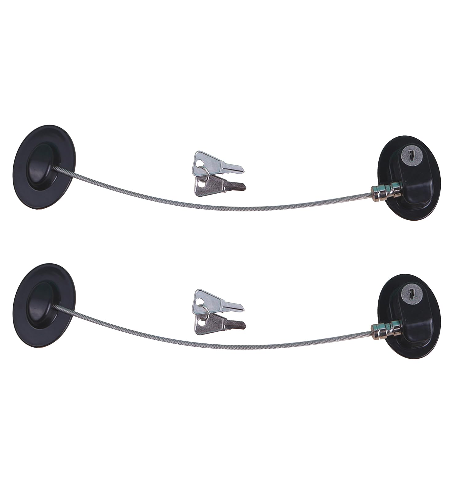 

NYANDELMO ND-0061-R10-BK Black Door Lock, Baby Guard, Drawer Lock, Window Lock, No Drilling Required