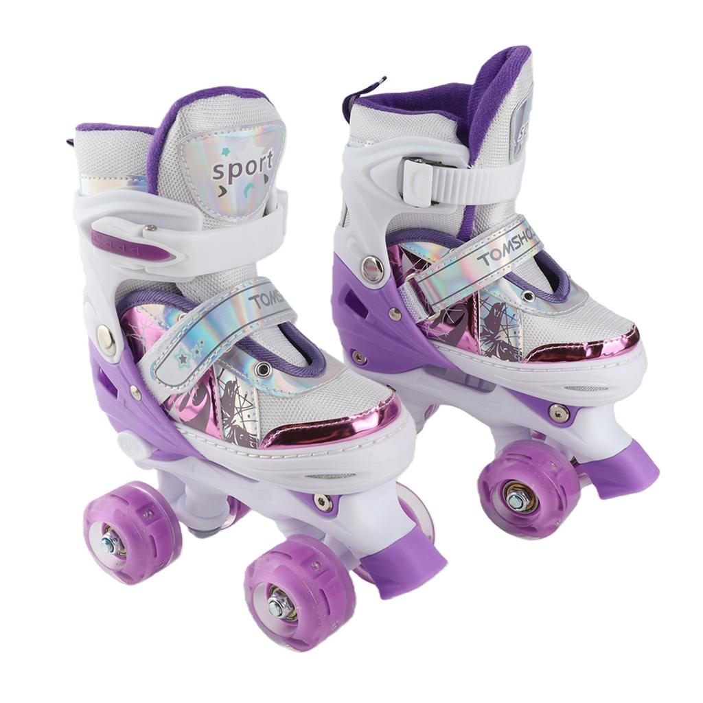 Roller Skates for Girls Boys for Kids 4 Size Light Up