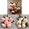 Silk Peony Artificial Flowers Wedding Decor With Realistic Design For Photography Props