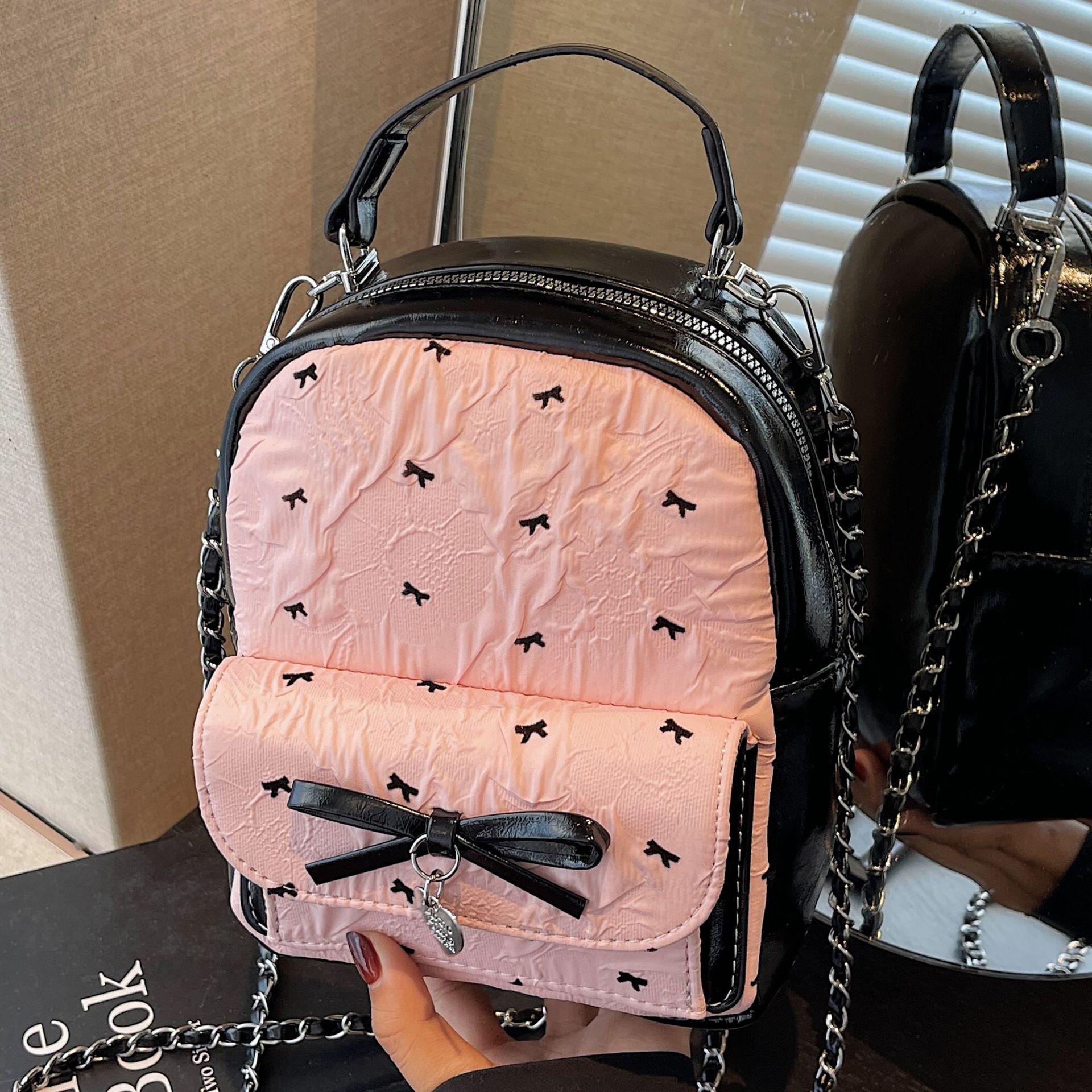 

Летняя сумка-бант женская 2025 новая высококлассная простая на плечо, сумка-мессенджер, милая женская сумка под мышкой розовый