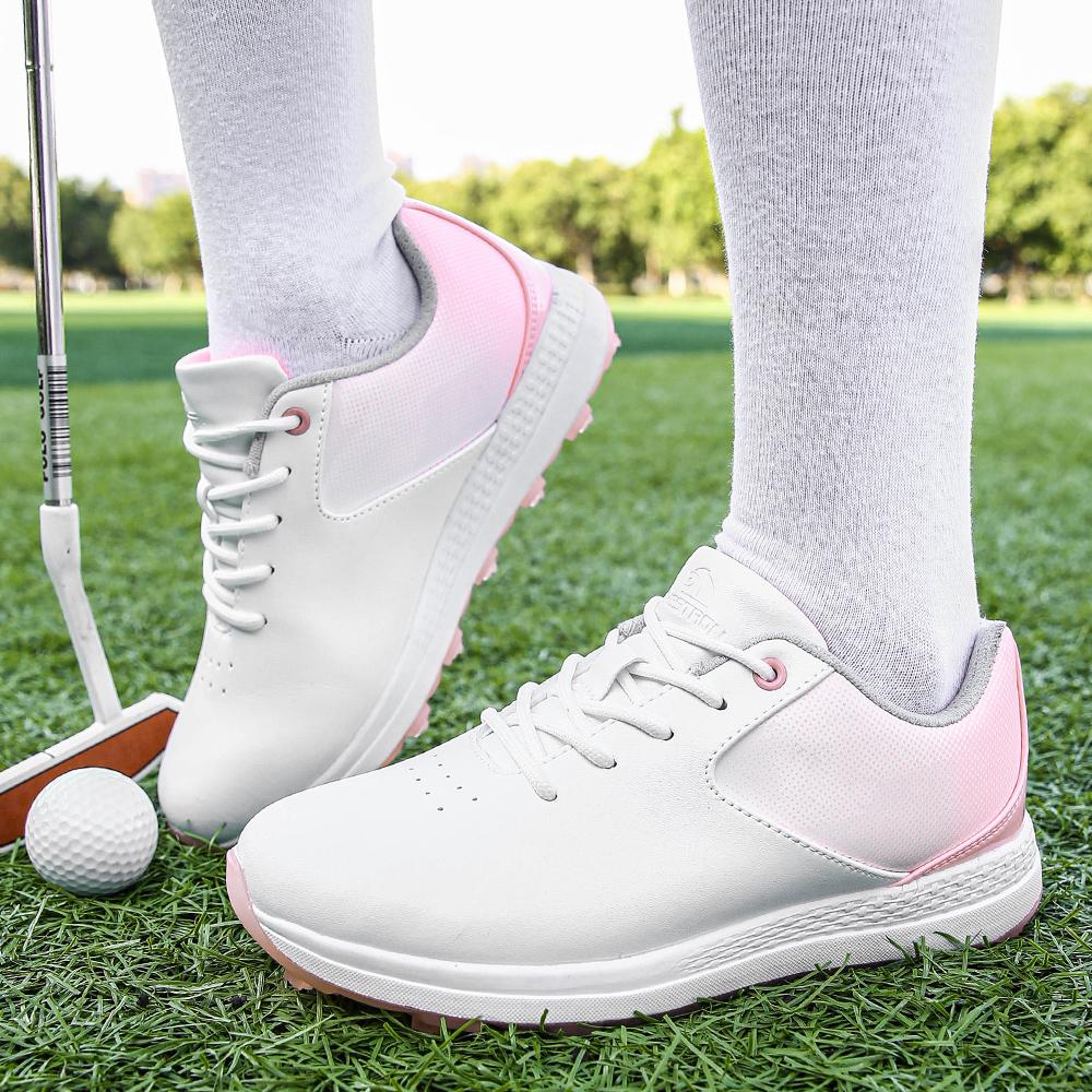 Professional Anti Skid Waterproof Golf Shoes Women Lightweight Golfing Sneakers Comfortable Non Slip Outdoor Sports Footwear