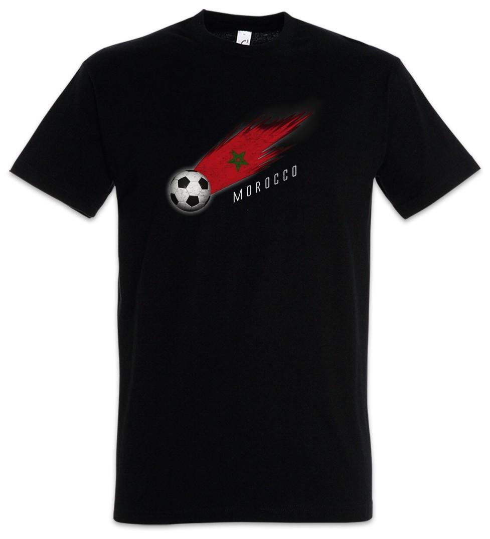 Morocco Football Comet I Men s T-Shirt Mens Womens Tees Top Morocco Moroccan Moroccan Flag XL