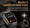 New Sport Smart Watch Men GPS Track 5ATM Waterproof Compass Heart Rate 530mAh Battery 1.96"AMOLED Screen BT Call Smartwatch