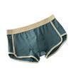 Men's Breathable Cotton Striped Boxer Briefs - Mid-Rise, Antibacterial, XL Size