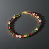 Dopamine Color Crystal Candy Zircon Tennis Bracelet for Women