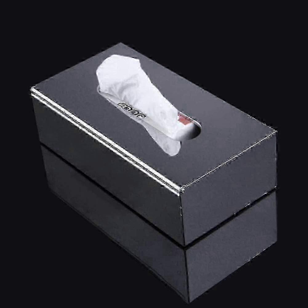 Stainless Steel Rectangular Tissue Box Holder for Bathroom & Vanity | Modern Paper Dispenser