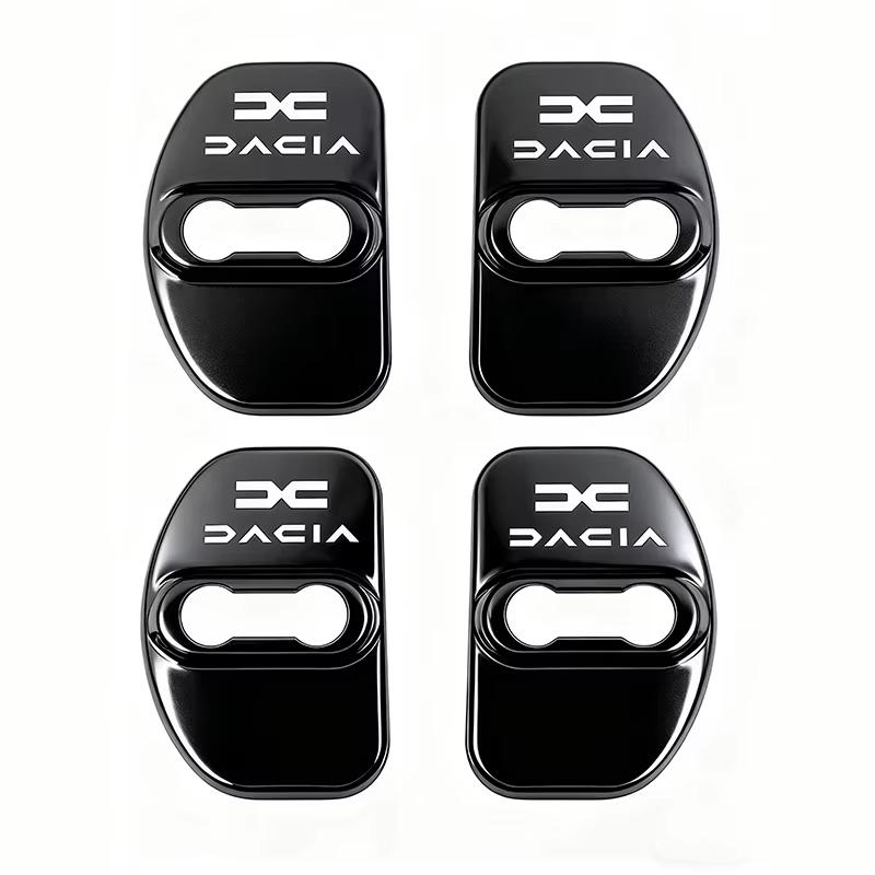 Acier Inoxydable 4 Pièces Style Voiture Boucle de Verrouillage de Porte Cache Protecteur Pour Dacia Bigster Spring Duster Sandero Jogger Dokker Lodgy