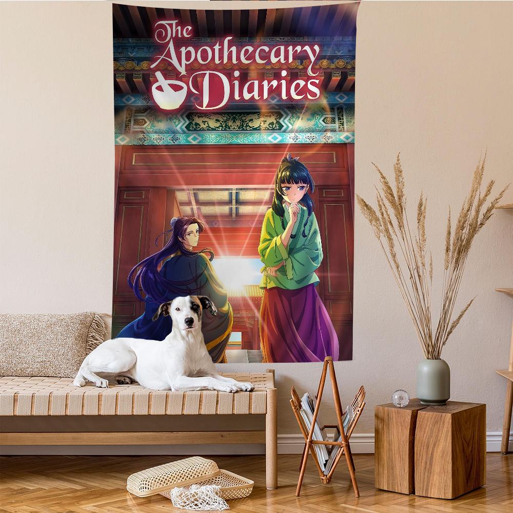 Diarios de la boticaria Anime Impreso Tapiz de Pared Grande Colgante Tarot Alfombras de Pared Hippies Decoración para Dormitorio Hogar