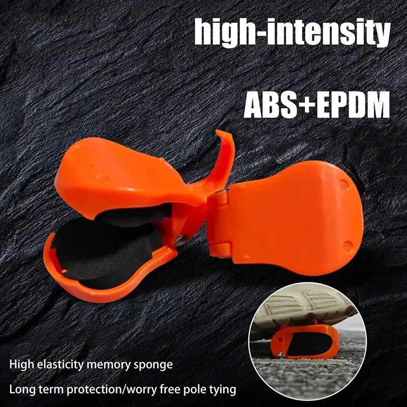 2PC Fishing Rod Fixed Clip Straps Fishing Pole Holder Compact Design Fishing Rod Fixer Wall Mounted Fishing Rod Holder