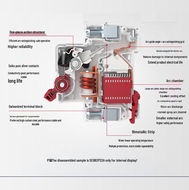 

Автоматичний вимикач DZ47SLES: Побутовий пристрій захисного відключення 1P+N 16A