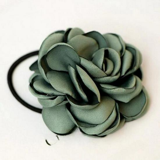 Korean Fashion Fabric Floral Hair Accessory: Camellia Rose Hairband