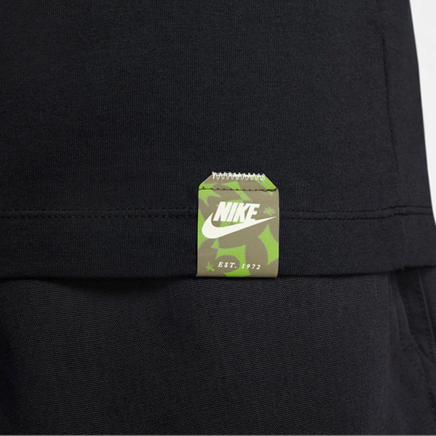 Nike Letter Logo Pattern Round Neck Long Sleeve T-Shirt Men Tops Black FZ7957-010