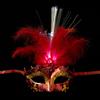 Hollow Out LED Glowing Mask Party Supplies Venice Masquerade Masks Feather Butterfly Mask  Party