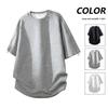 2024 Men's Deconstructed Short-Sleeve Round Neck T-shirt with Zipper Detail