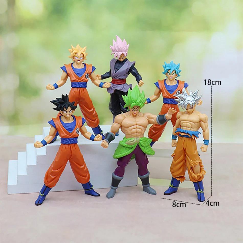 In Stock Anime Dragon Ball Z Super Saiyan Son Goku Broly Vegeta Action Figures Model Desktop Decorations Xmas Birthday Gift Toys