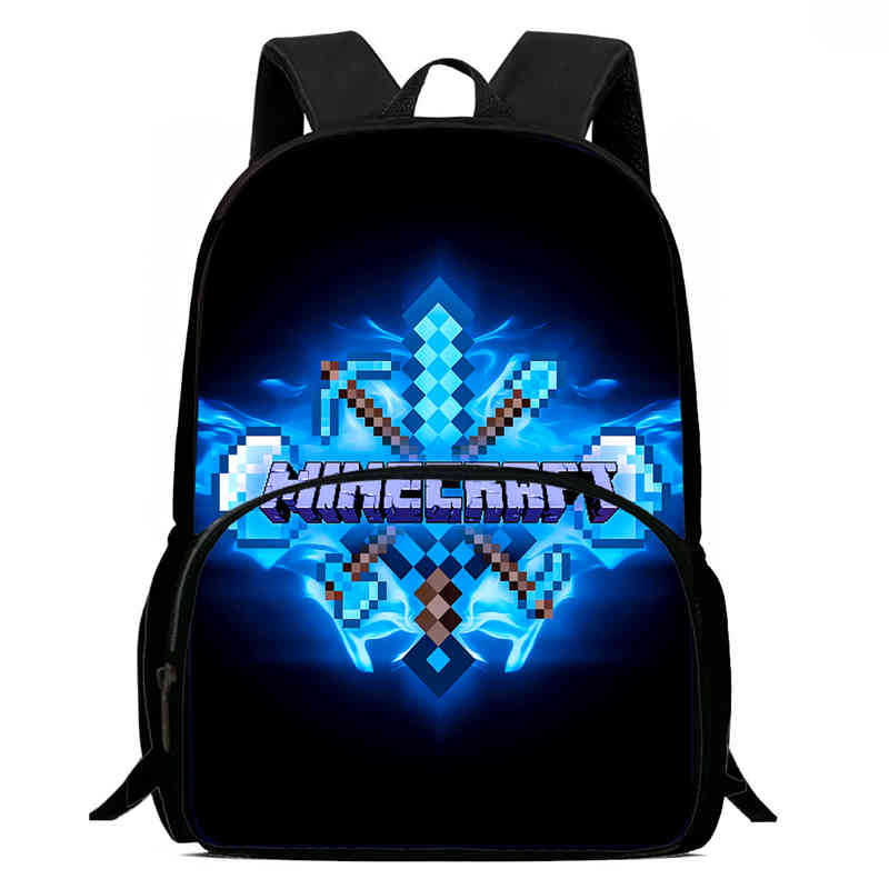 Minecraft Printed Backpack Children'S Elementary School Bag