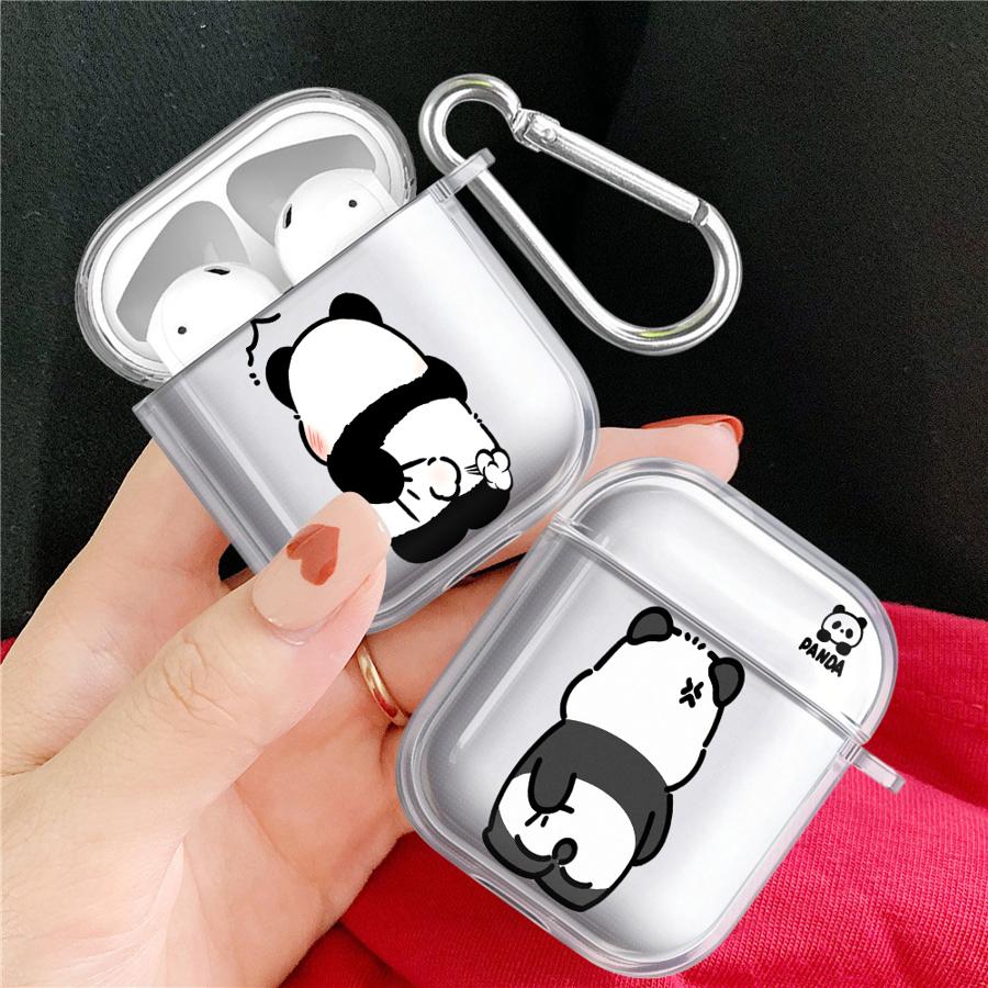 Couple Panda Case For Airpods Pro3 4 3 Pro 2 1 Pro2 Clear Earphone Cases Cover