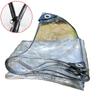 Waterproof Transparent PVC With Zipper Weatherproof Durable Black Rope Edge Canopy Foldable Rain Cover For Garden Furniture