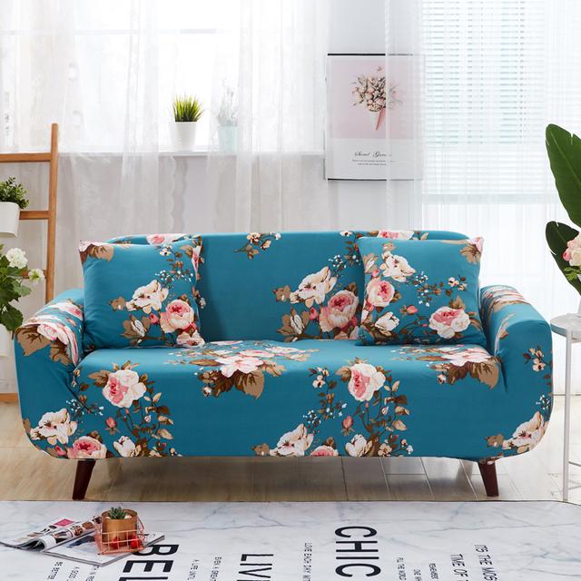 Elastic Sofa Slipcover Stretch Couch Cover Tight Wrap Sofa Covers For Living Room Sectional Furniture Armchairs 1 /2 /3 /4 -Seater