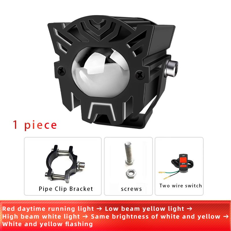 Motocykly LED reflektor Pomocný projektorový objektiv Přední světlomet Mlhová světla pro ATV SUV Offroad Traktor Truck 4x4 Universal