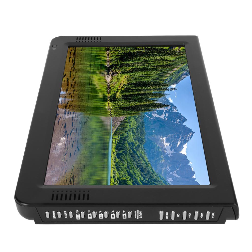 Télévision Portable 10 Pouces 16:Lecteur vidéo multimédia HD rechargeable 9 pouces TFT LED 1080P pour la maison et la voiture