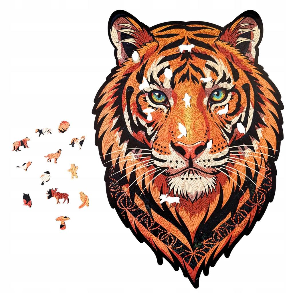 Wooden Puzzle Wild Tiger Large XXL Puzzle Gift For Adults 470